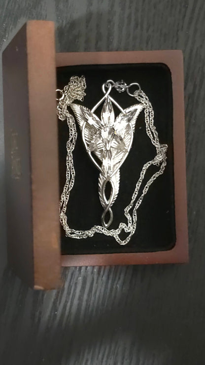 Ringenes Herre – Arwens Evenstar-anheng (Sterlingsølv)