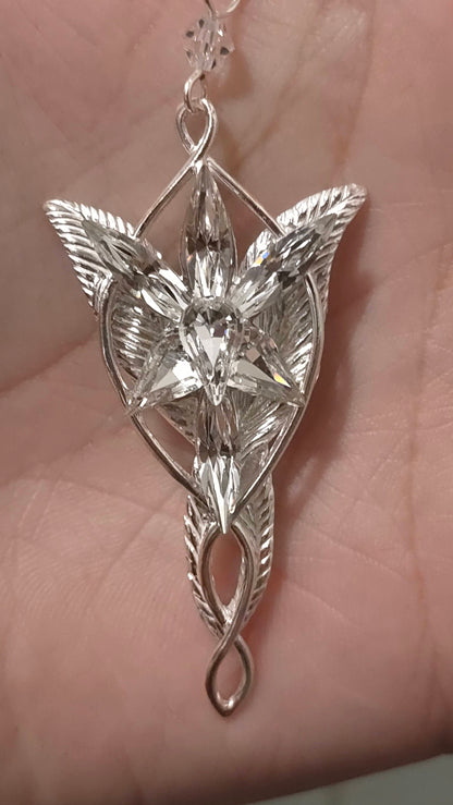 Ringenes Herre – Arwens Evenstar-anheng (Sterlingsølv)
