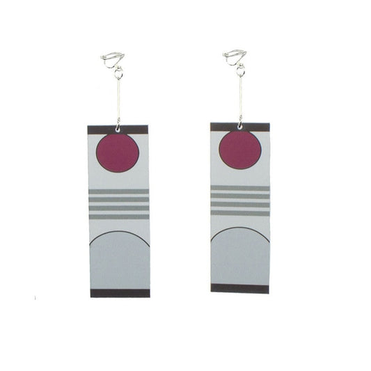 Acrylic Zaomen Tanjiro Square Anime Earrings for Cosplay