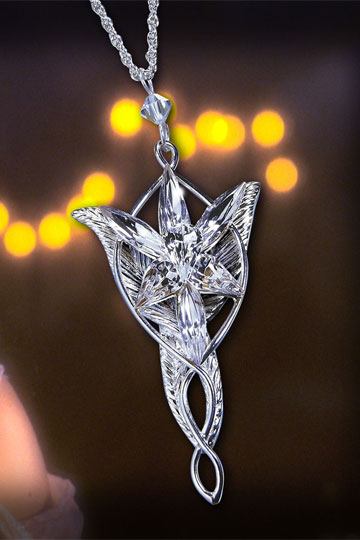 Ringenes Herre – Arwens Evenstar-anheng (Sterlingsølv)